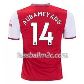 Fußballtrikots Arsenal Pierre-Emerick Aubameyang 14 Heim Trikotsatz 2019-2020